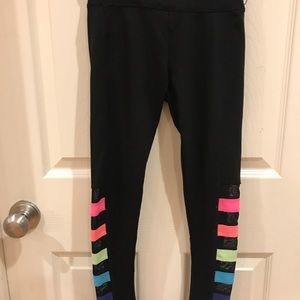 Black and Rainbow Justice Leggings